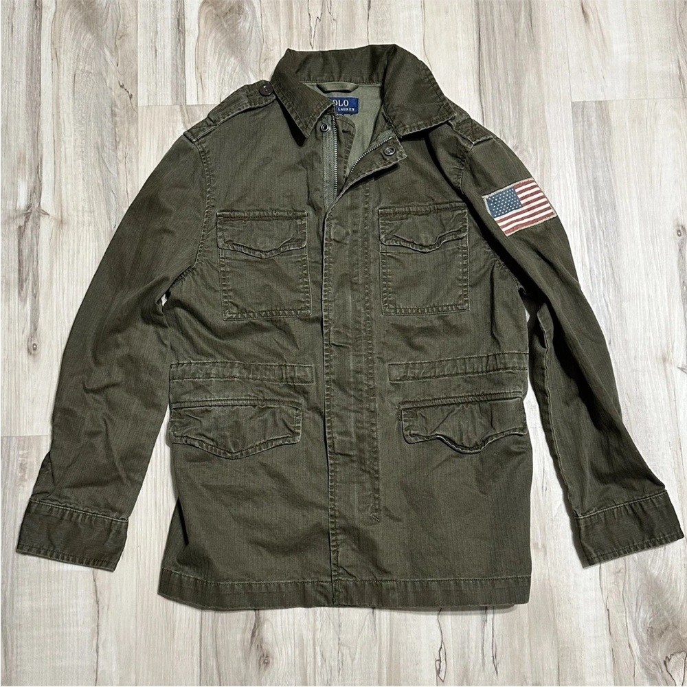 Ralph Lauren Green Military Field Jacket